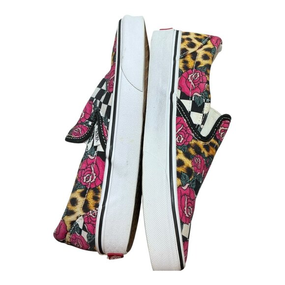Vans Leopard/Floral Print Slip-on Unisex Skateboarding Sneakers Size M5/W6.5 - Picture 4 of 13